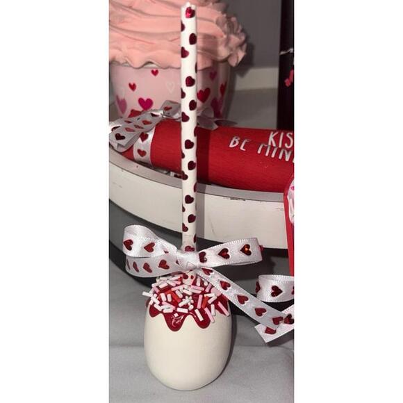 Valentines Day Handmade Tiered Tray Decor - Picture 6 of 9